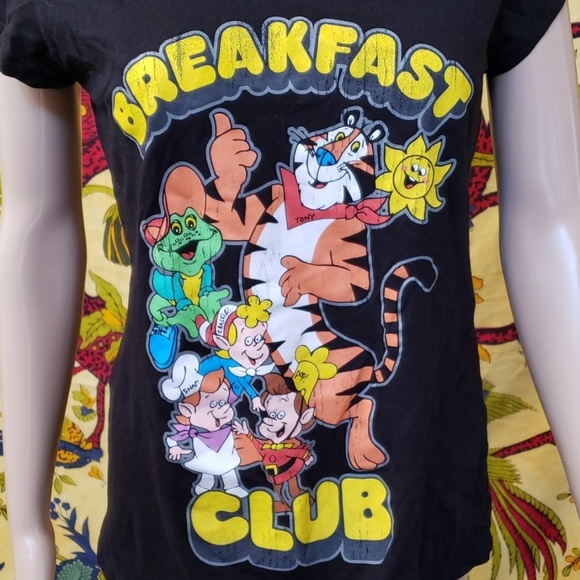 Kellogg's 2010 Breakfast Club V-neck t-shirt size large Juniors - Picture 3 of 4